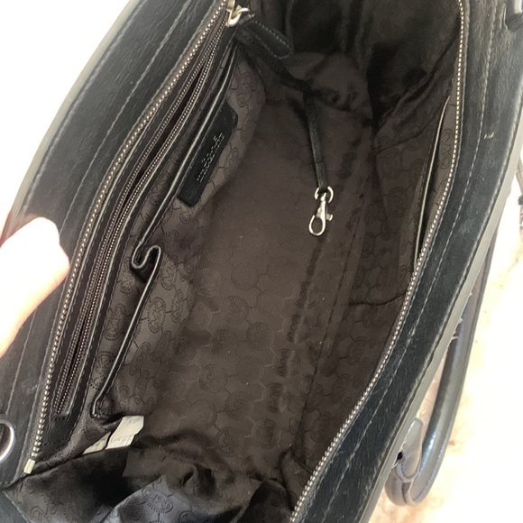 Michael Kors Calf Hair handbag animal print leather tote bag‎ black brown - Picture 15 of 16